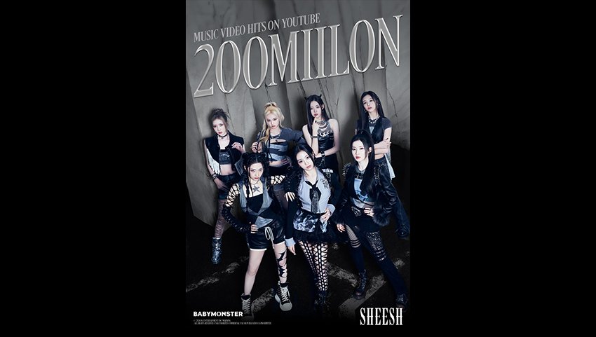 BABYMONSTER「SHEESH」、K-POPガールズグループデビュー曲MV最短の2億再生を突破！！新記録を相次いで更新しYouTubeで強力な人気を「立証」  | USENの音楽情報サイト「encore（アンコール）」