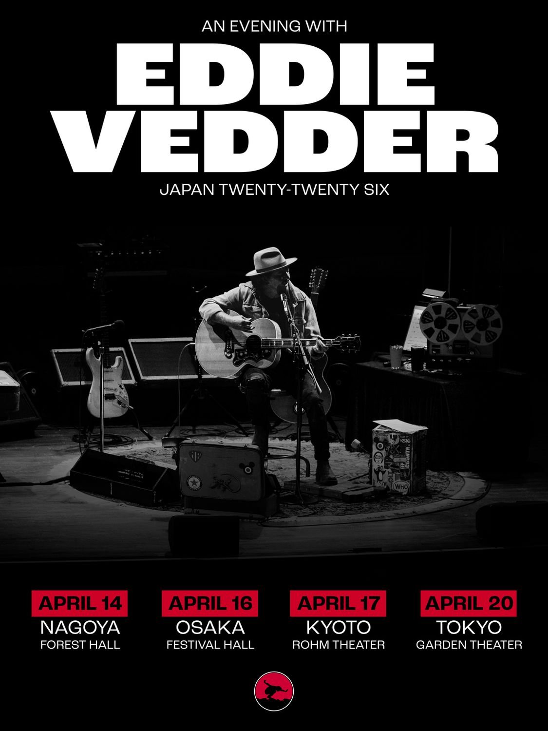 Eddie Vedder セトリ ＋ピックセット2026 来日公演 パール・ジャムのエディ・ヴェダー、ソロ初来日公演4月14日（火